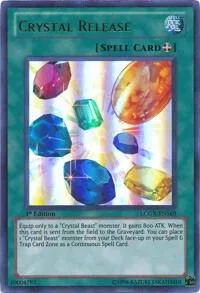 Crystal Release LCGX-EN169 Unlimited Yu-Gi-Oh card from Legendary Collection 2
