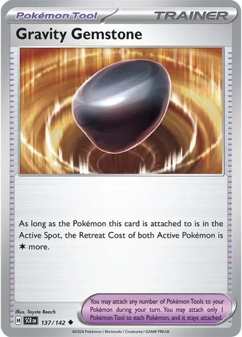 Gravity Gemstone #137/142 Pokémon card from Stellar Crown