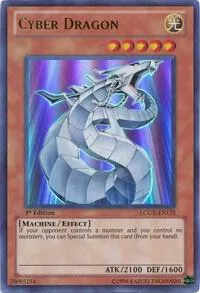 Cyber Dragon LCGX-EN175 1st Edition Yu-Gi-Oh card from Legendary Collection 2