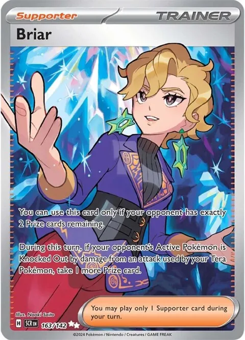 Briar #163/142 Holofoil Pokémon card from Stellar Crown