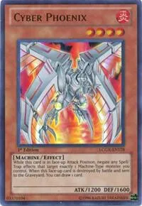 Cyber Phoenix LCGX-EN178 Unlimited Yu-Gi-Oh card from Legendary Collection 2