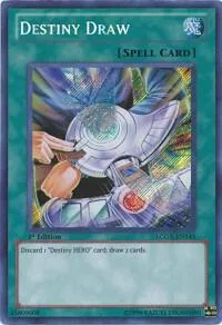 Destiny Draw LCGX-EN145 Unlimited Yu-Gi-Oh card from Legendary Collection 2