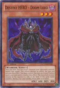 Destiny HERO - Doom Lord LCGX-EN122 Yu-Gi-Oh card from Legendary Collection 2