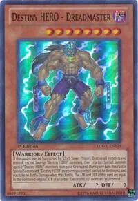 Destiny HERO - Dreadmaster LCGX-EN125 Unlimited Yu-Gi-Oh card from Legendary Collection 2