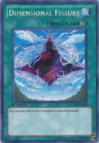 Dimensional Fissure LCGX-EN215 Unlimited Yu-Gi-Oh card from Legendary Collection 2