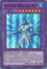 Elemental HERO Aqua Neos LCGX-EN057 Unlimited Yu-Gi-Oh card from Legendary Collection 2