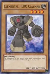 Elemental HERO Clayman LCGX-EN005 Yu-Gi-Oh card from Legendary Collection 2