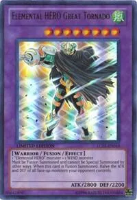 Elemental HERO Great Tornado LC02-EN010 Yu-Gi-Oh card from Legendary Collection 2