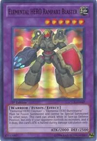 Elemental HERO Rampart Blaster LCGX-EN047 1st Edition Yu-Gi-Oh card from Legendary Collection 2