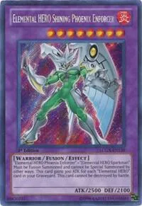 Elemental HERO Shining Phoenix Enforcer LCGX-EN139 Unlimited Yu-Gi-Oh card from Legendary Collection 2