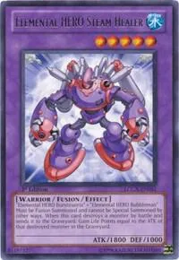 Elemental HERO Steam Healer LCGX-EN051 Unlimited Yu-Gi-Oh card from Legendary Collection 2