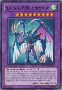 Elemental HERO Storm Neos LCGX-EN073 1st Edition Yu-Gi-Oh card from Legendary Collection 2