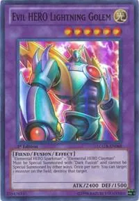 Evil HERO Lightning Golem LCGX-EN068 Yu-Gi-Oh card from Legendary Collection 2