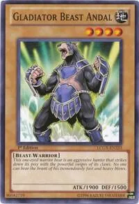 Gladiator Beast Andal LCGX-EN223 Yu-Gi-Oh card from Legendary Collection 2