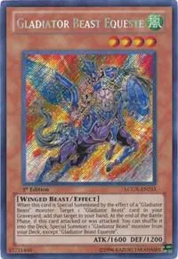 Gladiator Beast Equeste LCGX-EN251 Unlimited Yu-Gi-Oh card from Legendary Collection 2