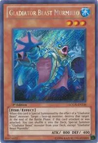 Gladiator Beast Murmillo LCGX-EN236 1st Edition Yu-Gi-Oh card from Legendary Collection 2