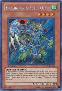 Gladiator Beast Secutor LCGX-EN240 Unlimited Yu-Gi-Oh card from Legendary Collection 2