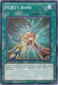 HERO'S Bond LCGX-EN106 1st Edition Yu-Gi-Oh card from Legendary Collection 2