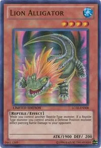 Lion Alligator LC02-EN008 Yu-Gi-Oh card from Legendary Collection 2