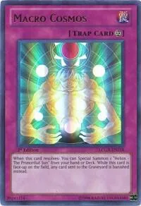 Macro Cosmos LCGX-EN218 Yu-Gi-Oh card from Legendary Collection 2