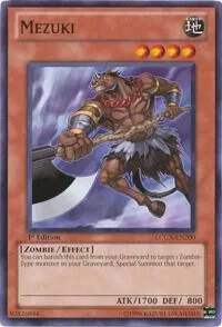 Mezuki LCGX-EN200 Unlimited Yu-Gi-Oh card from Legendary Collection 2