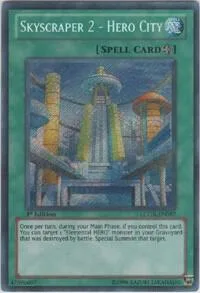Skyscraper 2 - Hero City LCGX-EN097 Unlimited Yu-Gi-Oh card from Legendary Collection 2