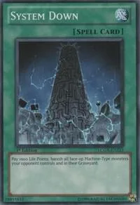 System Down LCGX-EN213 1st Edition Yu-Gi-Oh card from Legendary Collection 2