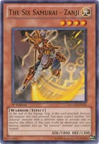The Six Samurai - Zanji LCGX-EN231 Yu-Gi-Oh card from Legendary Collection 2