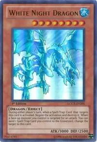 White Night Dragon LCGX-EN205 Unlimited Yu-Gi-Oh card from Legendary Collection 2