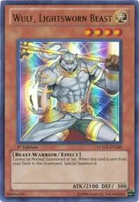 Wulf, Lightsworn Beast LCGX-EN248 1st Edition Yu-Gi-Oh card from Legendary Collection 2