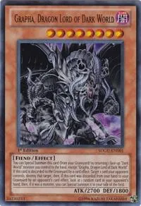 Grapha, Dragon Lord of Dark World SDGU-EN001 Yu-Gi-Oh card from Structure Deck: Gates of the Underworld