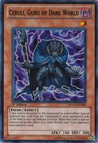 Ceruli, Guru of Dark World SDGU-EN003 1st Edition Yu-Gi-Oh card from Structure Deck: Gates of the Underworld
