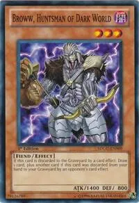 Broww, Huntsman of Dark World SDGU-EN009 1st Edition Yu-Gi-Oh card from Structure Deck: Gates of the Underworld