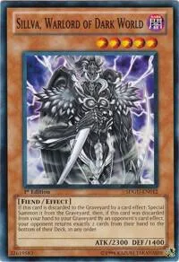 Sillva, Warlord of Dark World SDGU-EN012 Yu-Gi-Oh card from Structure Deck: Gates of the Underworld