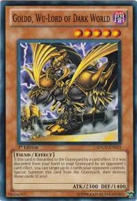 Goldd, Wu-Lord of Dark World SDGU-EN013 Yu-Gi-Oh card from Structure Deck: Gates of the Underworld