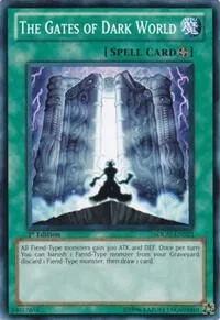 The Gates of Dark World SDGU-EN023 1st Edition Yu-Gi-Oh card from Structure Deck: Gates of the Underworld