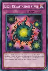 Deck Devastation Virus SDGU-EN033 1st Edition Yu-Gi-Oh card from Structure Deck: Gates of the Underworld