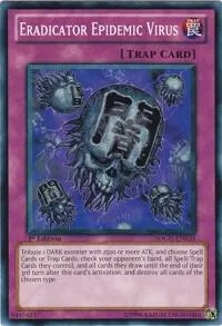 Eradicator Epidemic Virus SDGU-EN034 Unlimited Yu-Gi-Oh card from Structure Deck: Gates of the Underworld