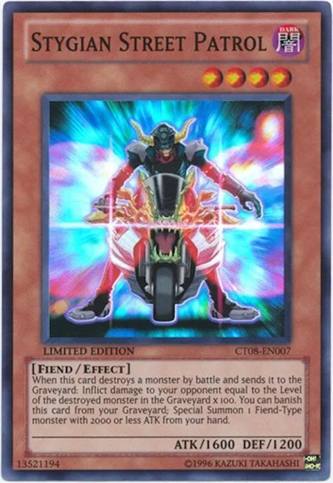 Stygian Street Patrol CT08-EN007 Yu-Gi-Oh card from 2011 Collectors Tins
