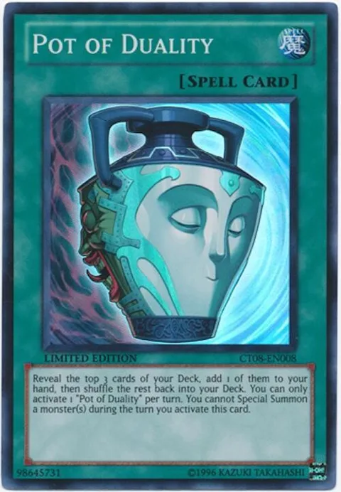 Pot of Duality CT08-EN008 Yu-Gi-Oh card from 2011 Collectors Tins