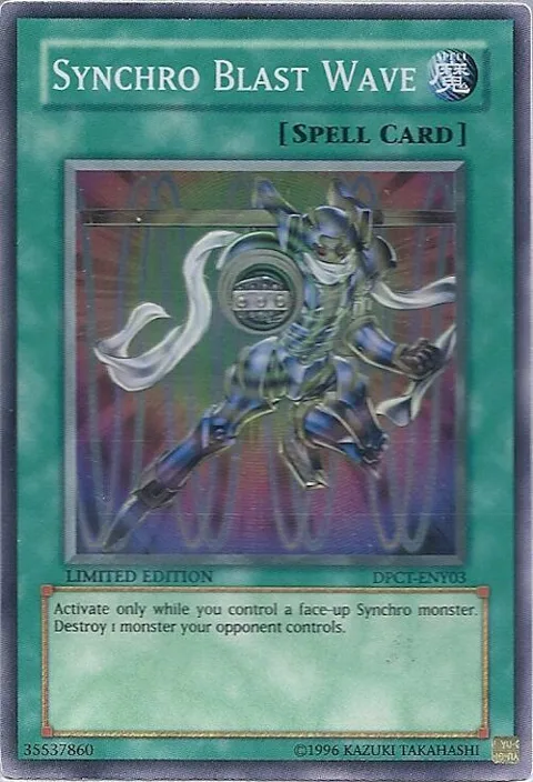 Synchro Blast Wave DPCT-ENY03 Yu-Gi-Oh card from 2010 Duelist Pack Collection Tin