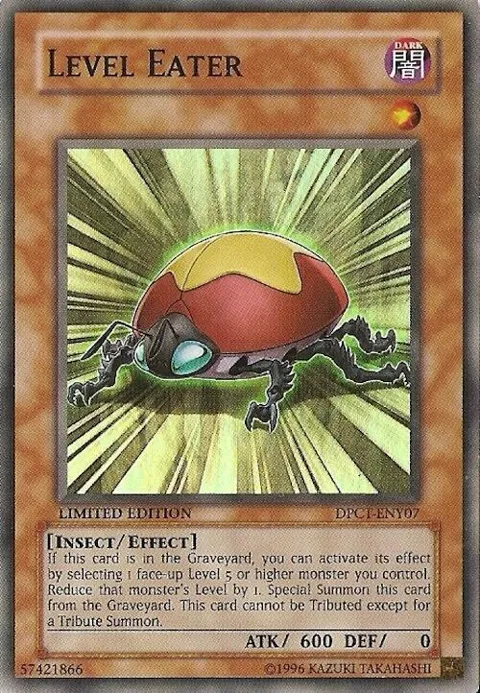 Level Eater DPCT-ENY07 Yu-Gi-Oh card from 2010 Duelist Pack Collection Tin