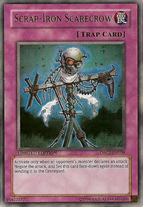 Scrap-Iron Scarecrow DPCT-ENY09 Yu-Gi-Oh card from 2010 Duelist Pack Collection Tin