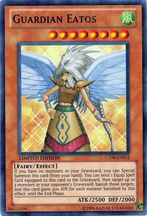 Guardian Eatos CT08-EN013 Yu-Gi-Oh card from 2011 Collectors Tins