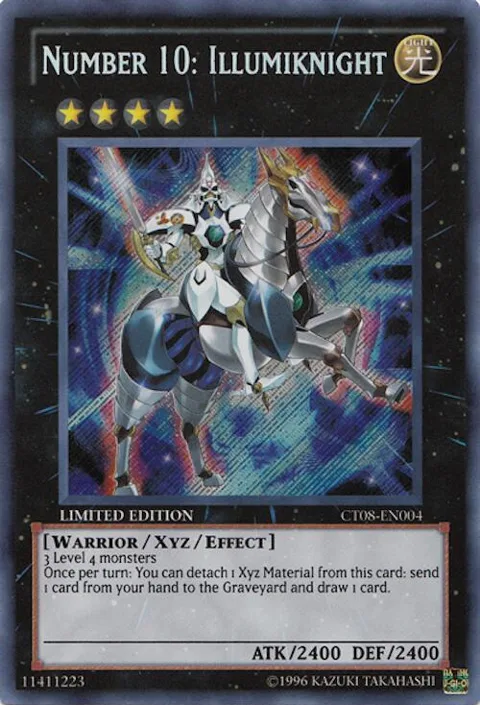 Number 10: Illumiknight CT08-EN004 Yu-Gi-Oh card from 2011 Collectors Tins