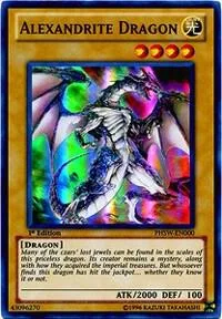 Alexandrite Dragon PHSW-EN000 1st Edition Yu-Gi-Oh card from Photon Shockwave