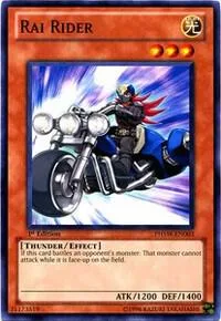 Rai Rider PHSW-EN003 Unlimited Yu-Gi-Oh card from Photon Shockwave
