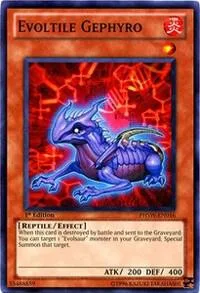 Evoltile Gephyro PHSW-EN016 1st Edition Yu-Gi-Oh card from Photon Shockwave