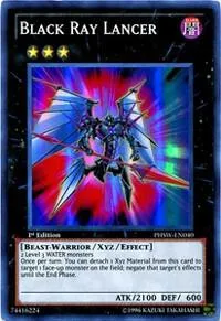Black Ray Lancer PHSW-EN040 Unlimited Yu-Gi-Oh card from Photon Shockwave