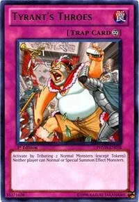 Tyrant's Throes PHSW-EN076 1st Edition Yu-Gi-Oh card from Photon Shockwave